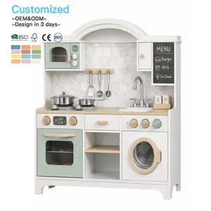 EDULAND Set Multifunzionale Grande di Giocattoli in Legno <span class=keywords><strong>Montessori</strong></span> per Bambini, <span class=keywords><strong>Cucina</strong></span> e Cibo, Set per Bambine, Giochi di Simulazione e <span class=keywords><strong>Cucina</strong></span> - Product Image 1