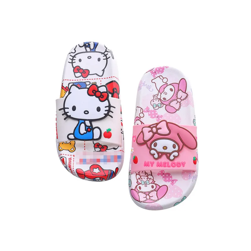 Botu Cartoon Kinderen Slippers Anime Schattige Kuromi Meisje Zomer Zachte Sandaal Melodie Kids Indoor Badkamer Slippers Groothandel