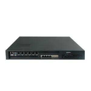 Zunisia keamanan jaringan 11th Tiger Lake-U I5-1135G7 CPU Firewall Router 6 Lan 1U rak casing DDR4 48GB Server Pc Mini