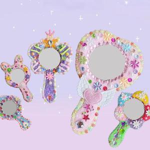 Kit <span class=keywords><strong>de</strong></span> décoration <span class=keywords><strong>de</strong></span> miroir en bois DIY <span class=keywords><strong>pour</strong></span> filles, ensemble créatif d'activités artistiques avec autocollants <span class=keywords><strong>de</strong></span> pierres précieuses scintillantes <span class=keywords><strong>pour</strong></span> cadeau d'anniversaire <span class=keywords><strong>pour</strong></span> enfants - Product Image 3