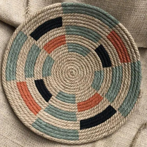 Paniers muraux suspendus en rotin de qualité supérieure, paniers en bambou faits à la main, paniers muraux tissés en jonc de mer pour la décoration de fermes - Product Image 5