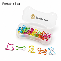Clips de papier personnalisés en forme d'os avec des motifs de chiens et de chats pour des cadeaux promotionnels