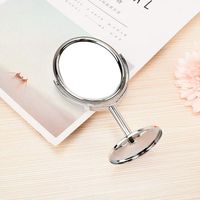 Miroir de maquillage de table avec éclairage LED grossissant 1X/10X, miroir cosmétique ovale chromé argenté, taille personnalisée, nouveau modèle 2023, pour montage mural DIY