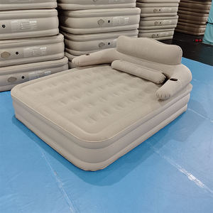 Multi-Functional Backrest Inflatable <b>Mattress</b> for Hospital Bedroom Use <b>Queen</b> <b>Size</b> Flocked Air Bed Built-in Pump Eco-Friendly - Product Image 5