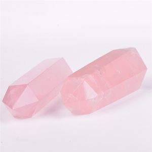 天然玫瑰石英终止点棒水晶塔出售 - Product Image 4