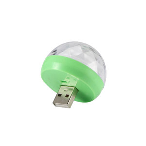 Mini Lampe Disco USB pour Voiture, Lumières LED Colorées, Veilleuse LED USB, Boule de Cristal Autonome, Lampe de Scène à Alimentation Électrique - Product Image 2