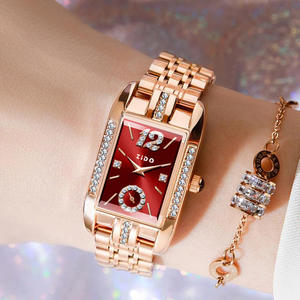 <span class=keywords><strong>Montre</strong></span>-Bracelet de Luxe ZIDO pour <span class=keywords><strong>Femme</strong></span>, Boîtier <span class=keywords><strong>Rectangulaire</strong></span> Argenté, Bracelet en Acier, Mouvement Quartz, <span class=keywords><strong>Montre</strong></span> pour Dames - Product Image 3