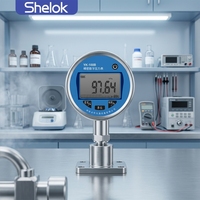 Industrial YK-100B Intelligent Digital Pressure Gauge -0.1~250MPa Rechargeable Lithium Battery M20*1.5 OEM Pressure Port