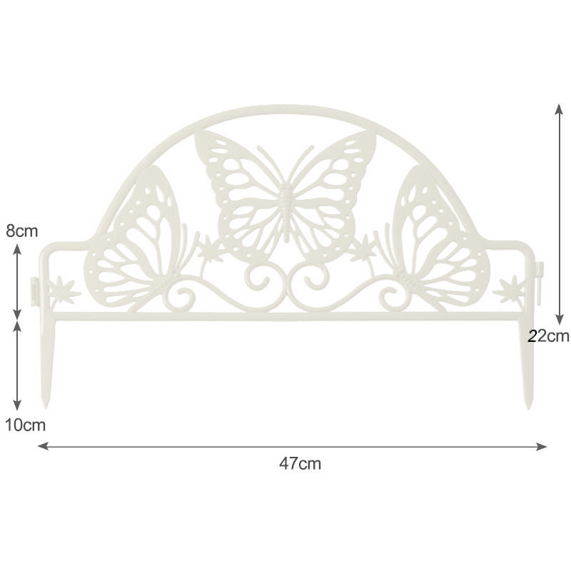 ลายผีเสื้อสีขาว แพ็ค 4 ชิ้น