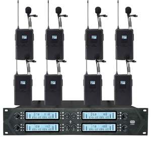 Micrófono inalámbrico Uhf Fm para <span class=keywords><strong>kareoke</strong></span>, micrófono inalámbrico de 8 canales, 2 uds., 2 uds. - Product Image 3