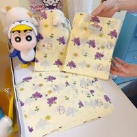 Sac de courses en PE découpé sur mesure avec logo, à poignée annulaire à quatre doigts, recyclable, impression offset, vente en gros