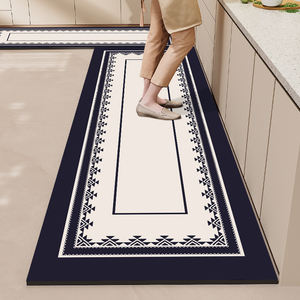 U-HOME luxe en caoutchouc fond épais cuisine porte tapis absorbant grand ensemble anti-dérapant rectangulaire Table tapis en caoutchouc sol cuisine tapis - Product Image 3