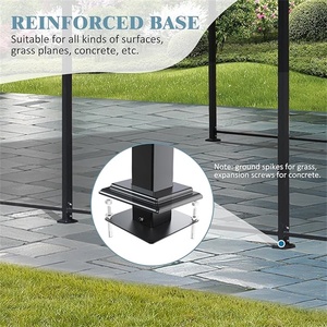 Installation rapide Abri d'auto moderne en acier galvanisé en métal Bois traité thermiquement Installation facile Garage pop-up pour le stationnement de voiture et l'ombre - Product Image 6