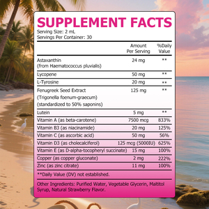 High Quality Sunless <b>Tanning</b> Liquid Drops for Natural Skin Improvement Astacanthin and Copper Tonic - Product Image 3
