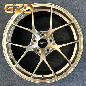 Jantes GZD en alliage personnalisées 18 19 20 21 pouces 5x112 5x114.3 Or 5x120 pour <span class=keywords><strong>Audi</strong></span> S4 S5 RS5 <span class=keywords><strong>RS6</strong></span> RS7 RS, jantes de voiture - Product Image 1