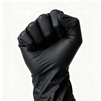 Gants de sécurité noirs jetables en nitrile sans poudre, doigts texturés, longueur 9 pouces, durables, essentiels, usage général - Offre Spéciale