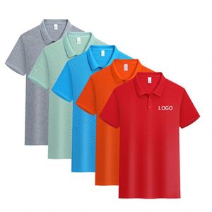 เสื้อโปโลผู้ชายโพลีเอสเตอร์ขายส่ง แห้งเร็ว ซับเหงื่อ เหมาะสำหรับกอล์ฟ ชุดทำงาน กันยับ พิมพ์ลาย โลโก้สั่งทำได้ - Product Image 3