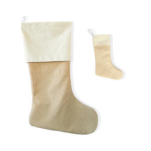 Chaussettes géantes en lin RubySub pour sublimation, chaussettes vierges pour décorations <span class=keywords><strong>de</strong></span> chaussettes <span class=keywords><strong>de</strong></span> Noël - Product Image 1