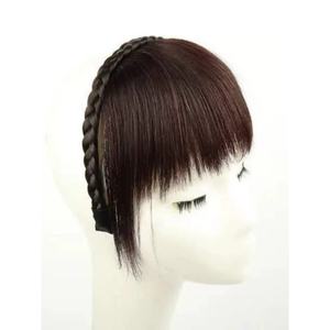 ที่คาดผมติดผมปลอมแบบยาวสีดำธรรมชาติ วิกผมสังเคราะห์ ที่คาดผมสำหรับผู้หญิง แฟชั่นที่คาดผมผู้หญิง - Product Image 3