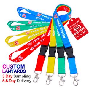Cordón de sublimación resistente con estampado colorido y logotipo personalizado, para llavero, porta credenciales, tarjetas de identificación y correa para el cuello - Product Image 4