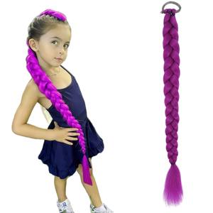 Perruque synthétique Lumi Purple Braid Ponytail de 24 pouces, facile à porter pour le cosplay et l'usage quotidien - Product Image 5