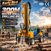 Machine de forage de puits compacte de type remorque pour puits d'eau ruraux jusqu'à 300 m