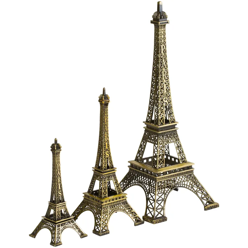 Pièces décoratives artisanale, souvenirs, tour Eiffel en métal, décoration artisanale, France