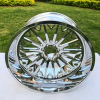 Jantes forgées concaves polies 26x14 8x170 8x180 8x6.5 20x10 20x12 22x12 22x14 24x14 26x12 26x16 pour camions, Jeeps, SUV, UTV