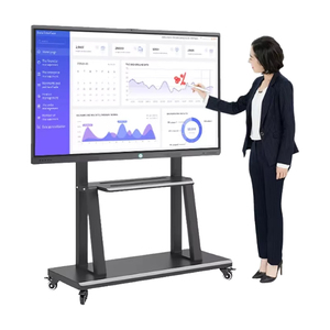 Pizarra Interactiva Inteligente de 86 Pulgadas y 4k con Soporte Móvil, <span class=keywords><strong>Android</strong></span>/Windows, para Educación en el Aula Escolar - Product Image 1