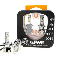 R4 55W 12V H4 H7 H1 H8 HB3 GPNE 6000K 5500 Lumens Certifié CE/FCC/RoHS Ajustement universel pour voiture Lumière de conduite LED
