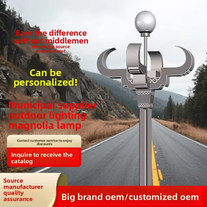 Lampioni LED per Ingegneria Municipale, Illuminazione Stradale Urbana, Lampade Stile Magnolia, <span class=keywords><strong>Pali</strong></span> per Parchi Residenziali da 68 Metri, Design Moderno e Minimalista - Product Image 2