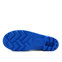 Bottes de pluie de sécurité en PVC blanc Tiger Master certifiées CE, avec embout en acier, anti-perforation, imperméables et antidérapantes pour hommes, pour l'industrie alimentaire