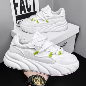 Nouvelles Chaussures Décontractées Plates 2025 pour Jeunes, à Semelles Épaisses, Chaussures de Sport et de Course Tendance, Rehaussantes, pour Hommes, Souples et Robustes, Chaussures de Sécurité - Product Image 2