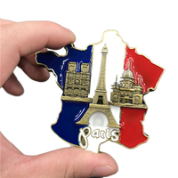Logo en acier paris tour de fer france ville touristique monument souvenir aimants de réfrigérateur magnétique métal personnalisé réfrigérateur aimant machine