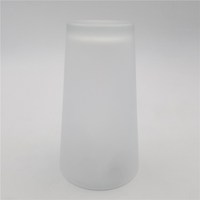 Gobelet en verre dépoli en forme de V de 16 oz, tasse à bière par sublimation, logo personnalisable par transfert thermique, taille standard, accessoires en stock, poignée intégrée