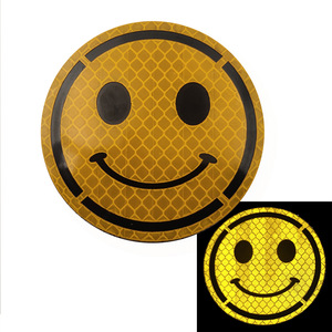 Commercio all'ingrosso pronto per la spedizione Smile Face Patch borsa di abbigliamento ricamato in PVC Patch gancio e <span class=keywords><strong>Loop</strong></span> - Product Image 1