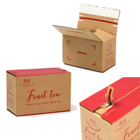 Benutzer definiertes Logo Recycelbare Geschenk verpackung Kleider box Falten Brauner Postversand Versand Wellpappe schachteln