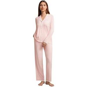 Pijamas de Micro Modal con Diseños Personalizados, Ropa de Dormir Informal de Bambú para Mujer, Pijamas de Algodón, Satén y Seda de Lujo, Pijamas Modernos para Mujer - Product Image 5