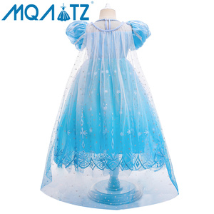 Vestido de Princesa para Niñas, Vestido de Lujo con Cuello Redondo para el Verano, Halloween, Elsa, Frozen - Product Image 6