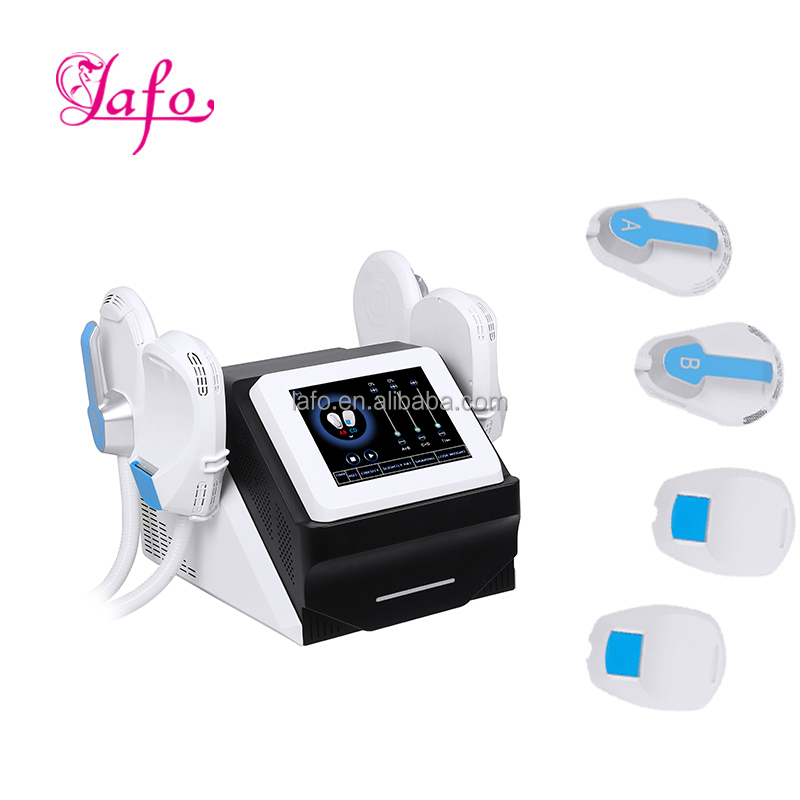 2022 4 handle hiemt muscle building machine electromagnetic stimulation device / fat burning muscle stimulation hiemt LF