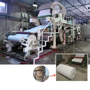 1092 mm Abfallpapiermaschine Zellstoff zur Bildung von Papier Toilettenrollen Papierherstellungsmaschine