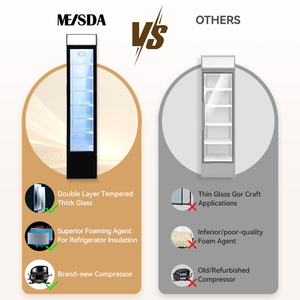 Meisda sc105b OEM 105L siêu thị dọc lạnh uống hiển thị tủ lạnh với cửa kính - Product Image 4