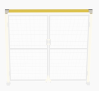 Porte battante Brio pour clôture de protection de machine, cage de protection métallique revêtue avec service de modélisation 3D