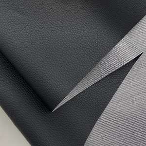 Tela de Cuero Sintético de PVC con Patrón de Grano de Lichi, Impermeable y Elástica para Autos/Motocicletas, Sofás y Uso Decorativo - Product Image 3