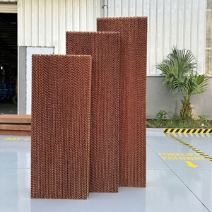 High Performance 1500x600x150mm Brown Evaporative <b>Cooling</b> <b>Pad</b> Efficient Wet Curtain Custom Manufacturing - Product Image 1