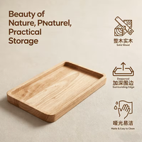 Plateau de service en bois de manguier laqué bambou pour table basse, bureau et cuisine