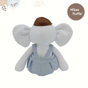 Chất Lượng Cao Cotton Dệt Kim Len Đồ Chơi Dễ Thương Sang Trọng Gấu Ngựa Lợn Vịt Con Voi Móc Khóa Túi Đồ Chơi Cho Trẻ Em Nhẹ Nhàng - Product Image 6