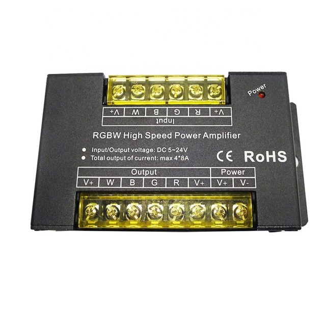 RGBW LED Strip Control Power Reapter 4 Channel RGBW Amplifier