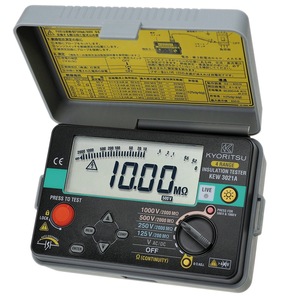 Testeur d'isolation Kyoritsu KEW3021A 500V avec écran LCD, 4 gammes de mesure de résistance, fabriqué au Japon - Product Image 1