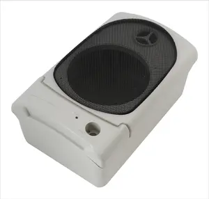 Carcasa de sonido de plástico para altavoz exterior, muestra gratis, ligera, gris, pequeña, PC051, 220x135x96mm